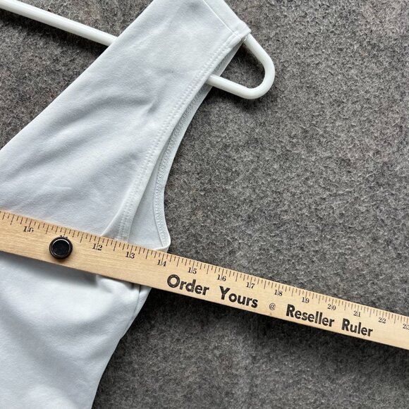 Free People Bodysuit Womens Small White Stretch One Piece Swimsuit Takahashi - Picture 4 of 10